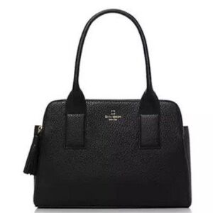 KATE SPADE SOUTHPORT LYDIA BAG BLACK PEBBLED LEATHETR